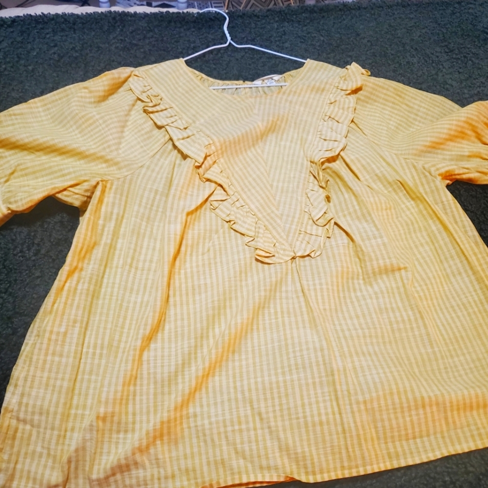 Yellow Terra and Sky Blouse